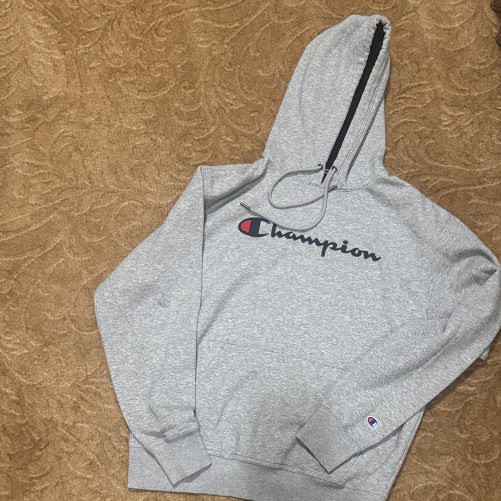 Champion Light Gray Pullover Hoodie